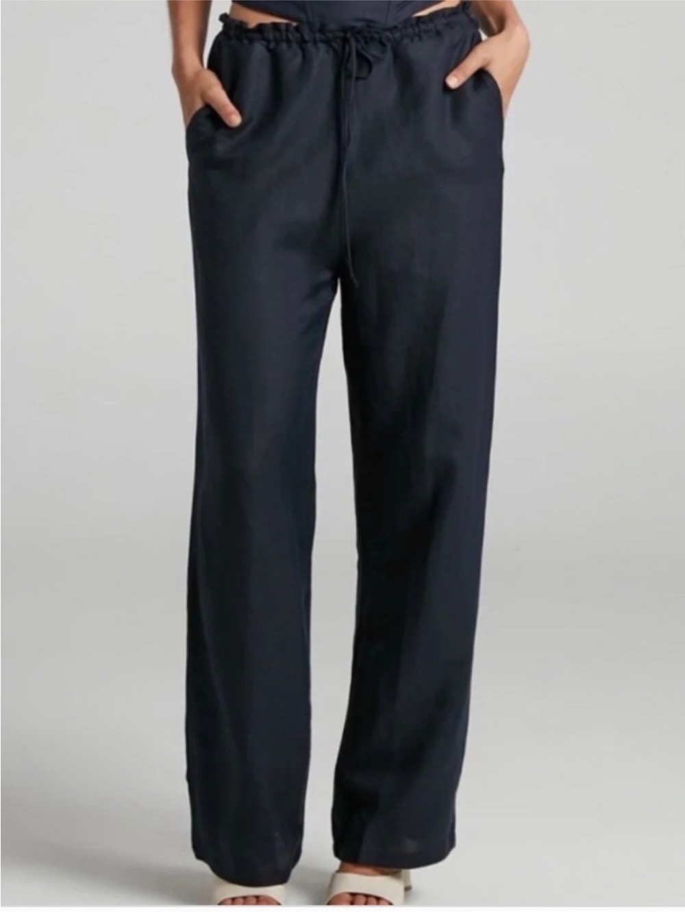 LIONESS - LA PALMA PANT IN BERKELEY BLUE (SMALL)